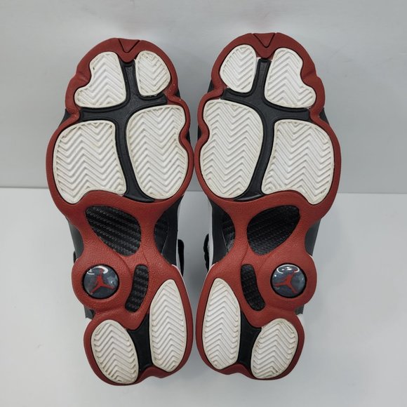 Nike Air Jordan 6 Ring GS Youth Black White Gym Red 323419-012 US Size 4.5Y - Picture 7 of 8
